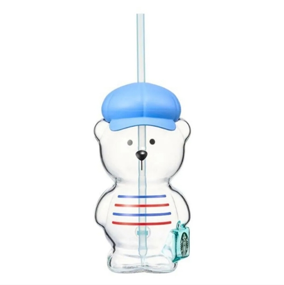 NWT Starbucks Korea 2023 Summer Bearista Glass Coldcup Summer Phase 2 - Picture 3 of 5